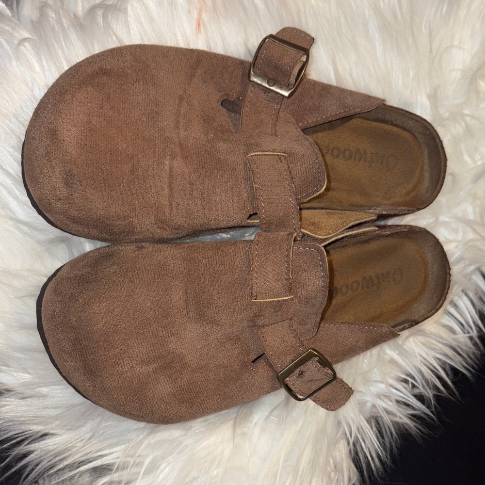 Brown Kids Shoes with Buckle